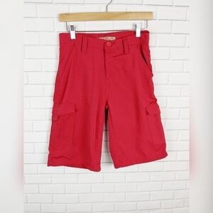 Cham's Original Brand Red Cargo Shorts 12